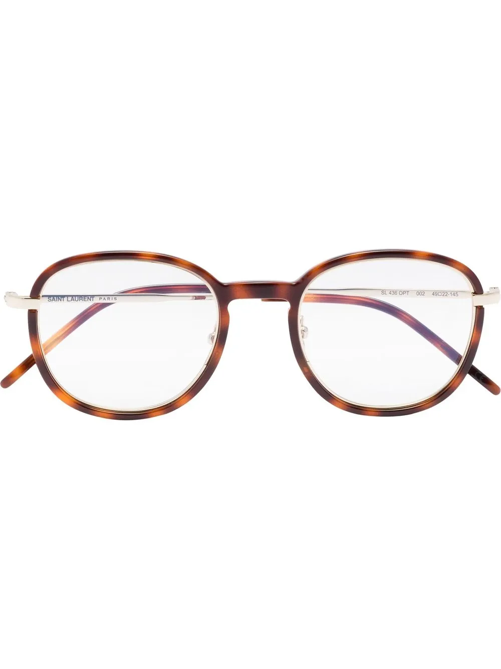 

Saint Laurent Eyewear lentes con armazón redonda - Marrón