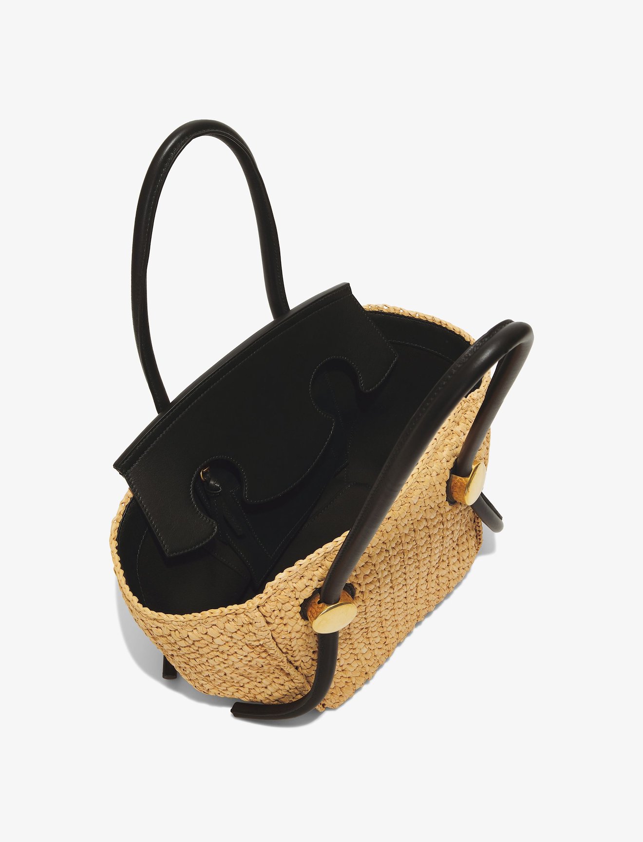 Small Raffia Pipe Bag #3