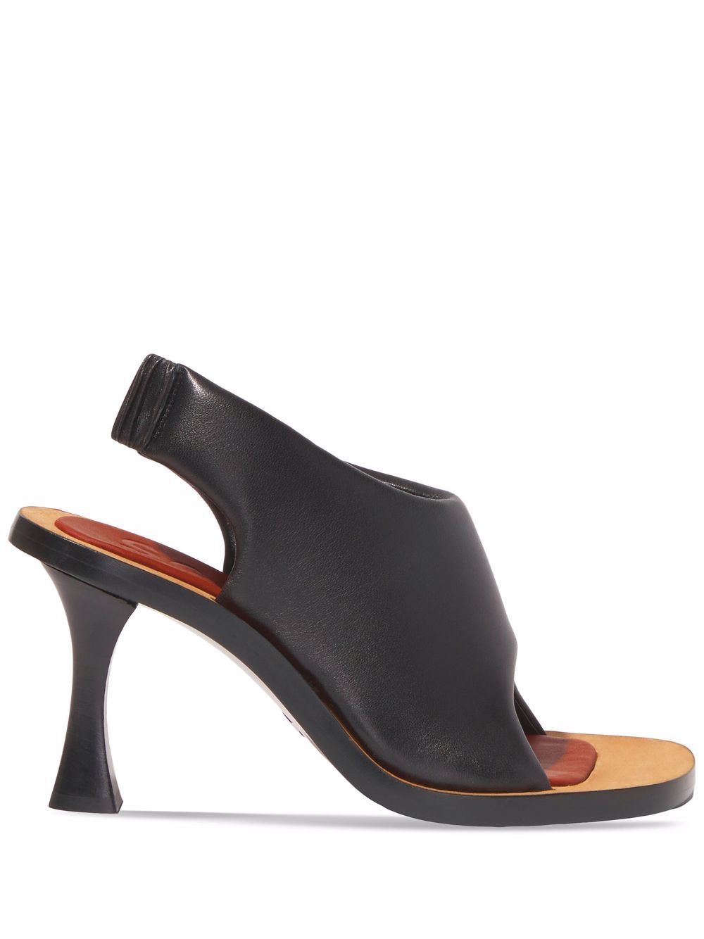 Proenza Schouler Ledge sculpted-heel slide sandals - Black