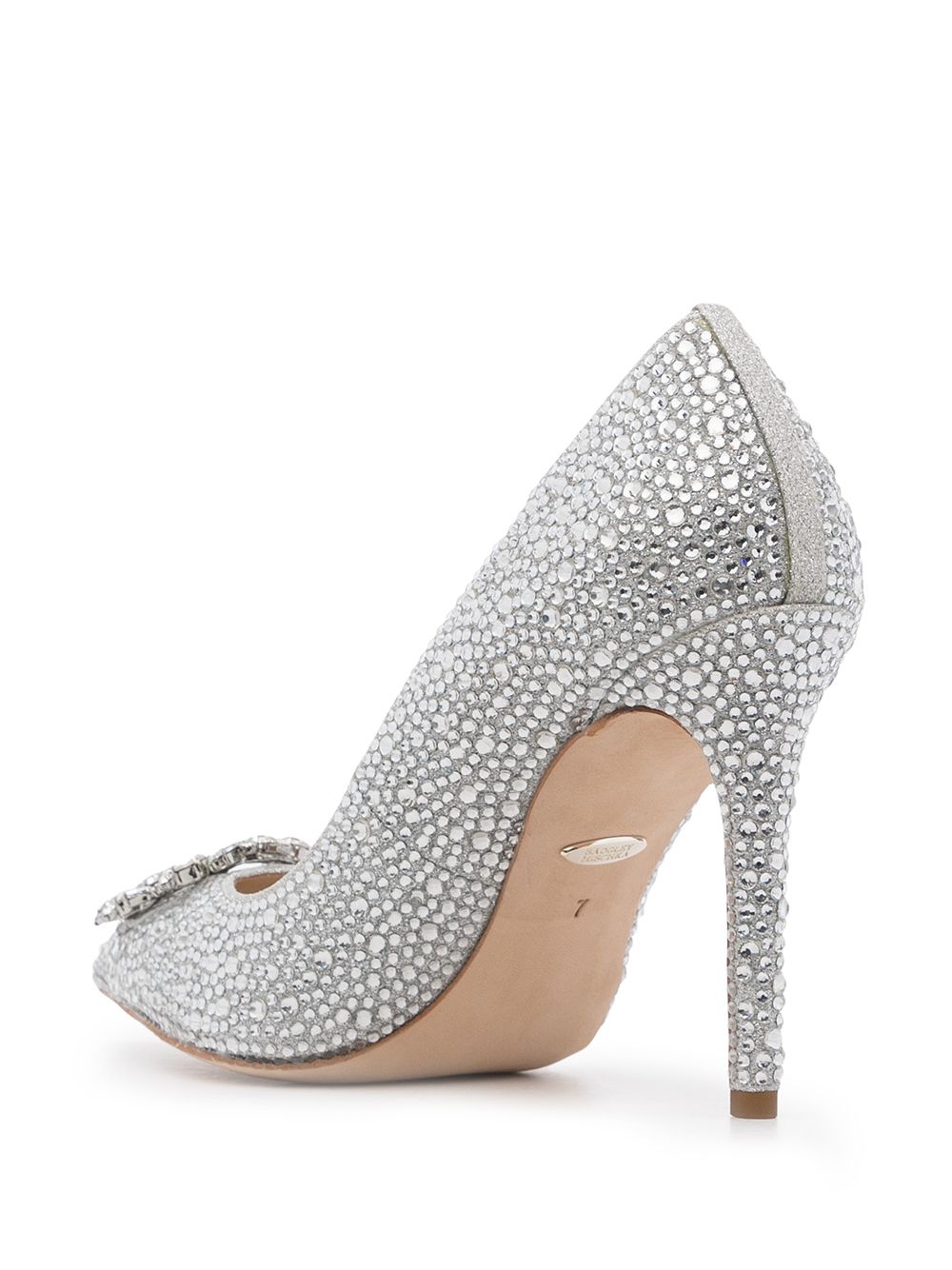 фото Badgley mischka cher glitter-detail pumps