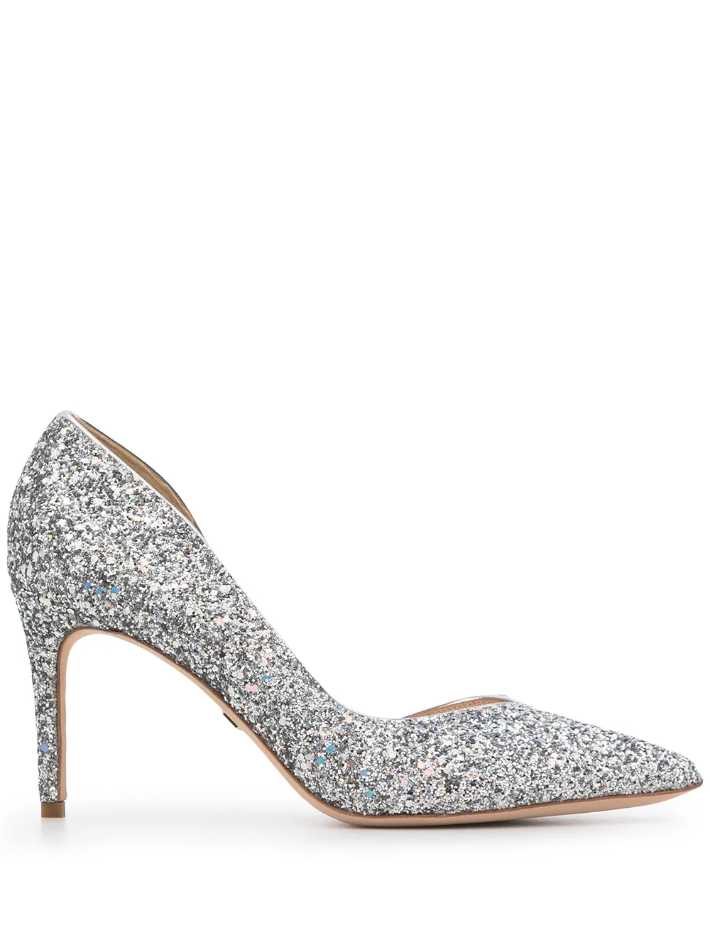 Badgley Mischka Daisy II glitter-detail stiletto pumps