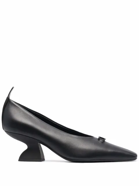 Ferragamo Gancini block-heel pumps