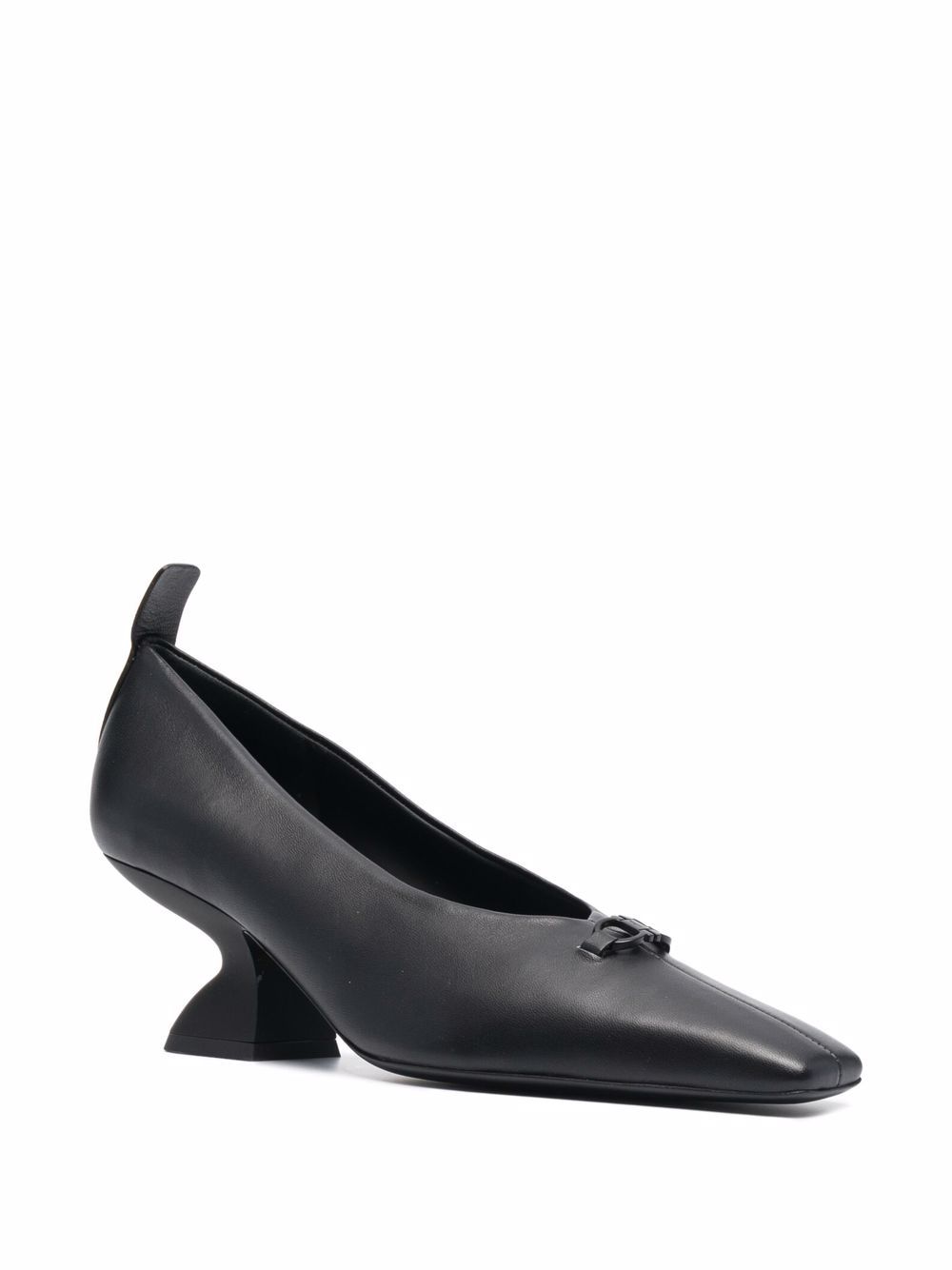 Ferragamo Pumps met blokhak - Zwart