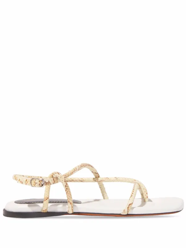 Proenza Schouler Square Strappy Sandals 