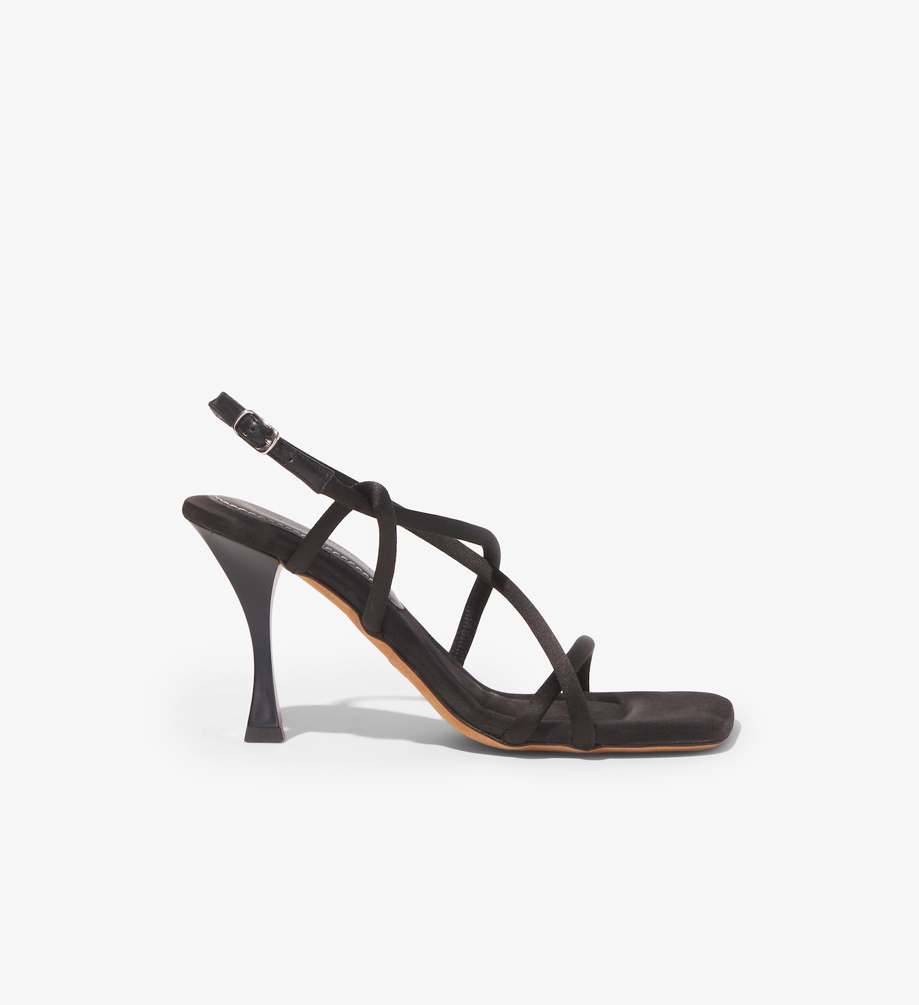 Square Strappy Sandals - 90mm in black | Proenza Schouler