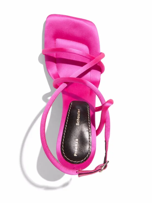 Proenza Schouler Square Strappy 90mm Sandals | Pink