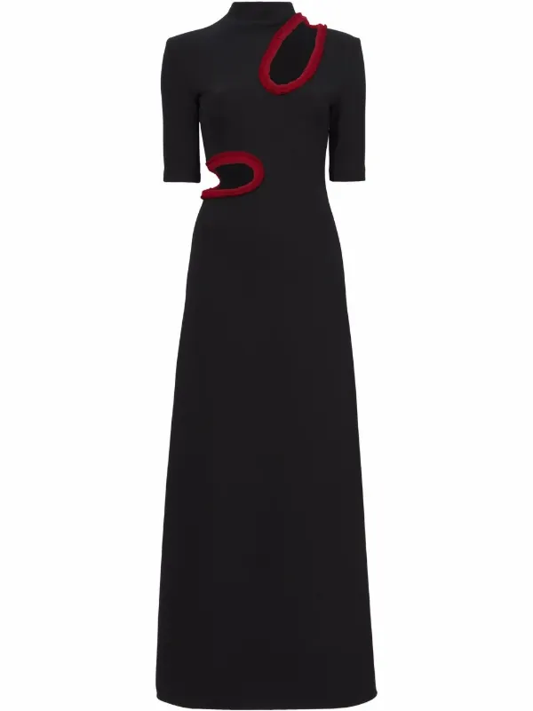 Proenza Schouler cut-out Crepe Midi 