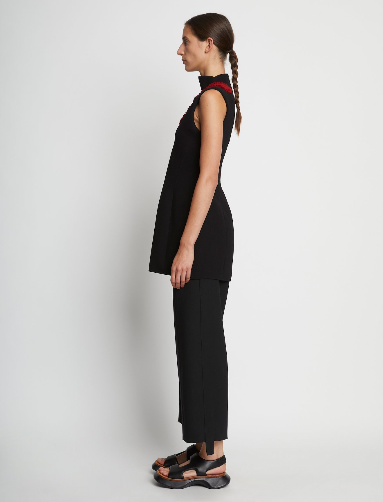 Bi-Stretch Crepe Cut Out Shell #2