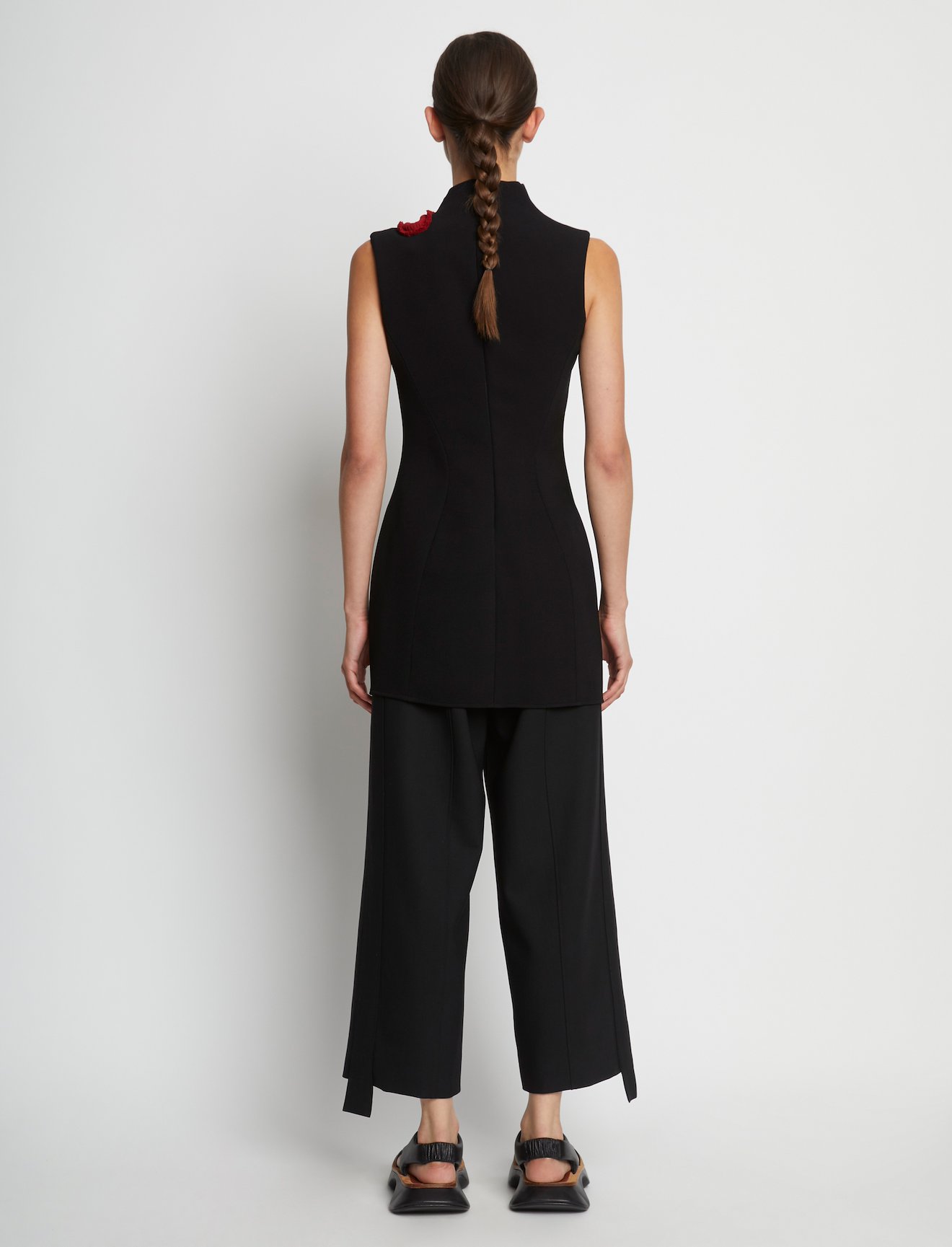 Bi-Stretch Crepe Cut Out Shell #3