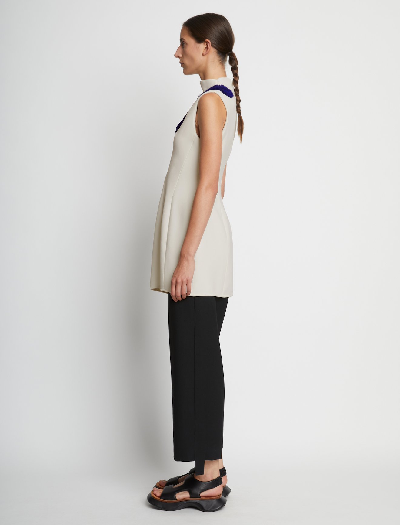 Bi-Stretch Crepe Cut Out Shell #2