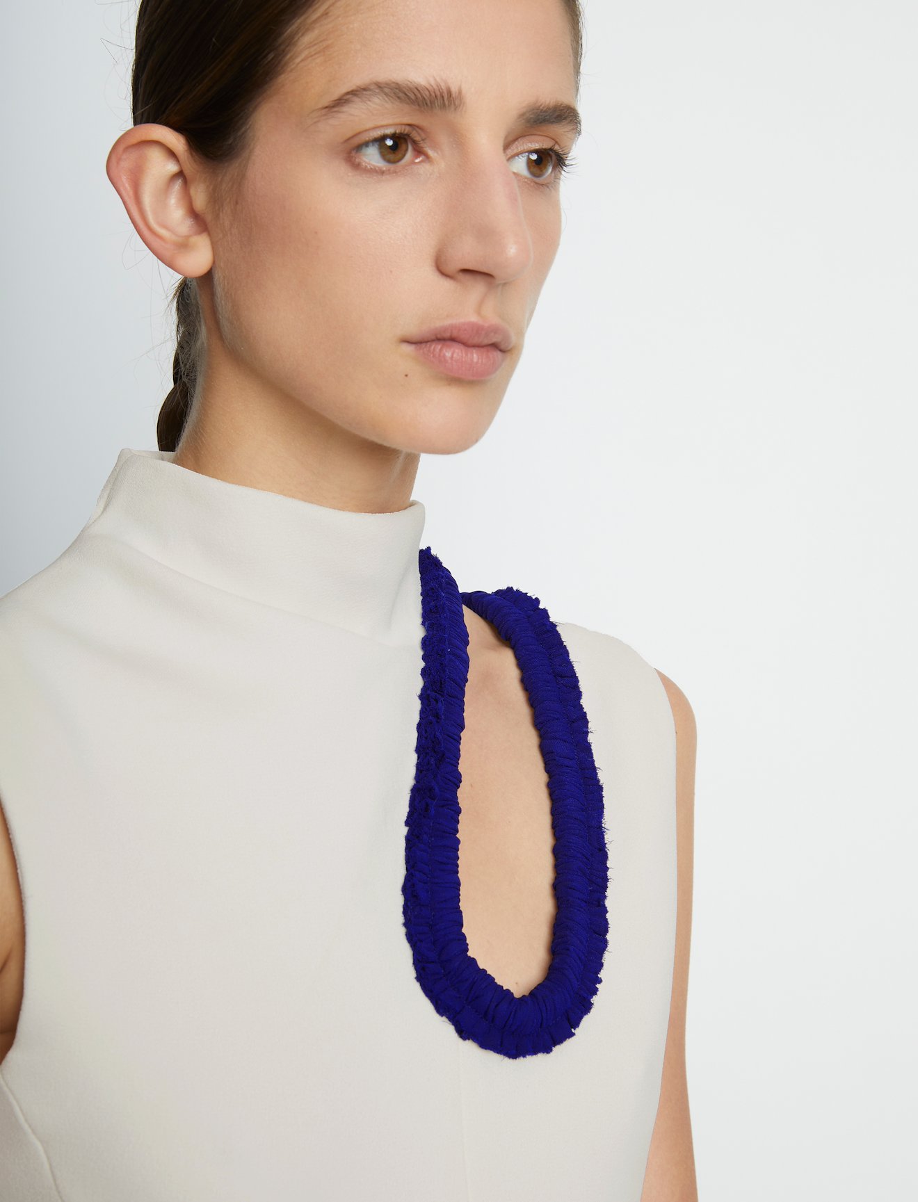 Bi-Stretch Crepe Cut Out Shell #4