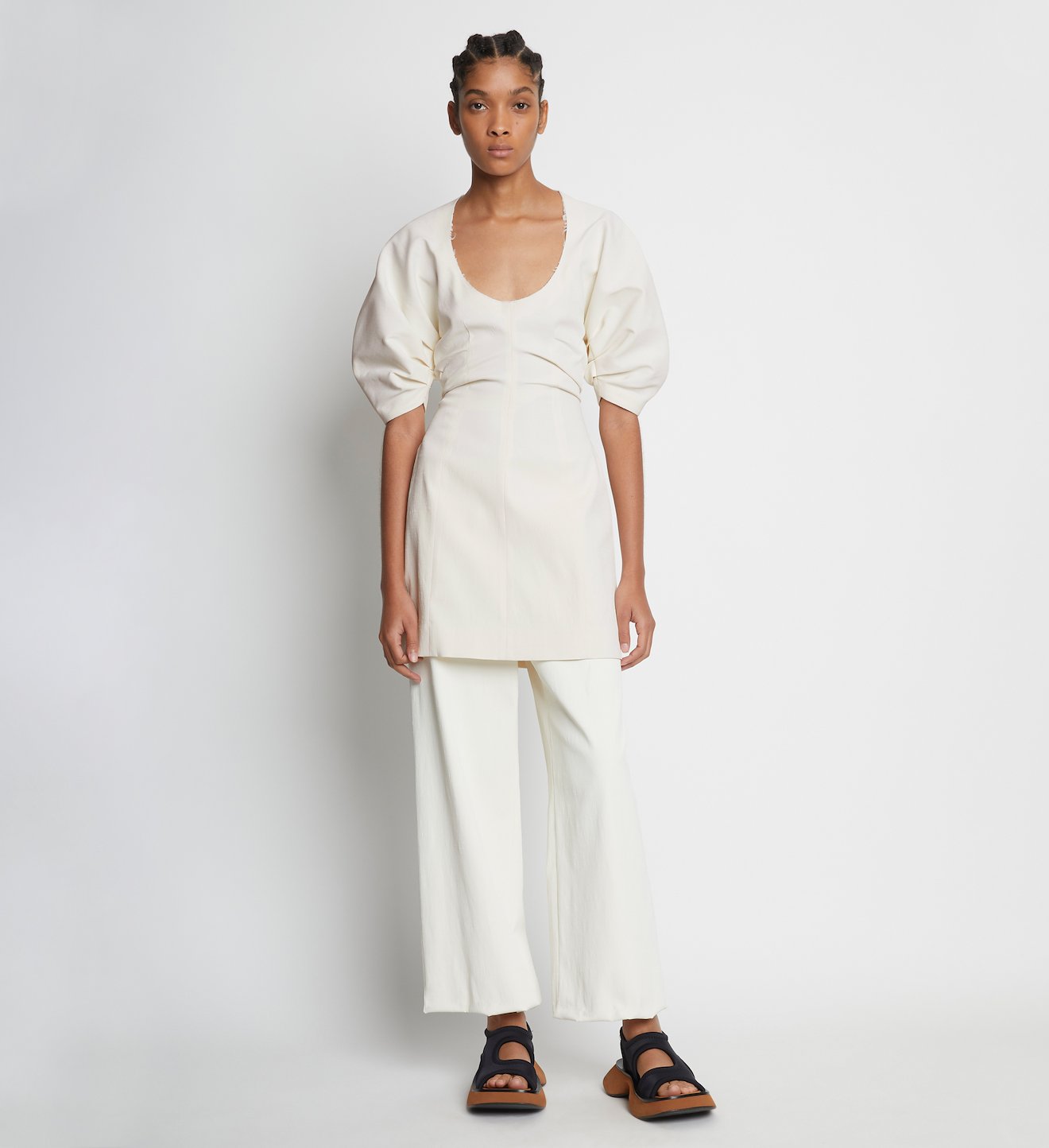 Technical Stretch Linen Dress
