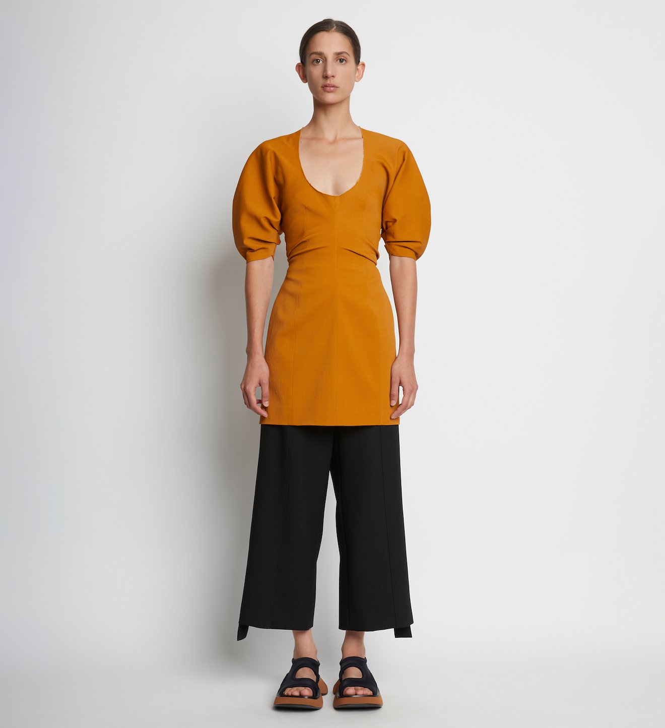 Technical Stretch Linen Dress