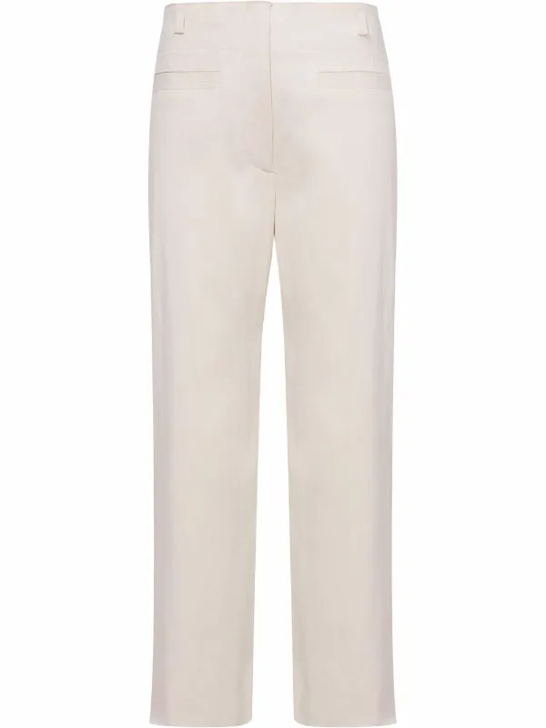 Proenza Schouler Mid-rise Bootcut Trousers in White