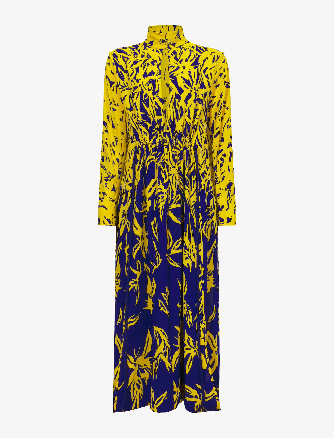 Dégradé Floral Long Sleeve Dress #4