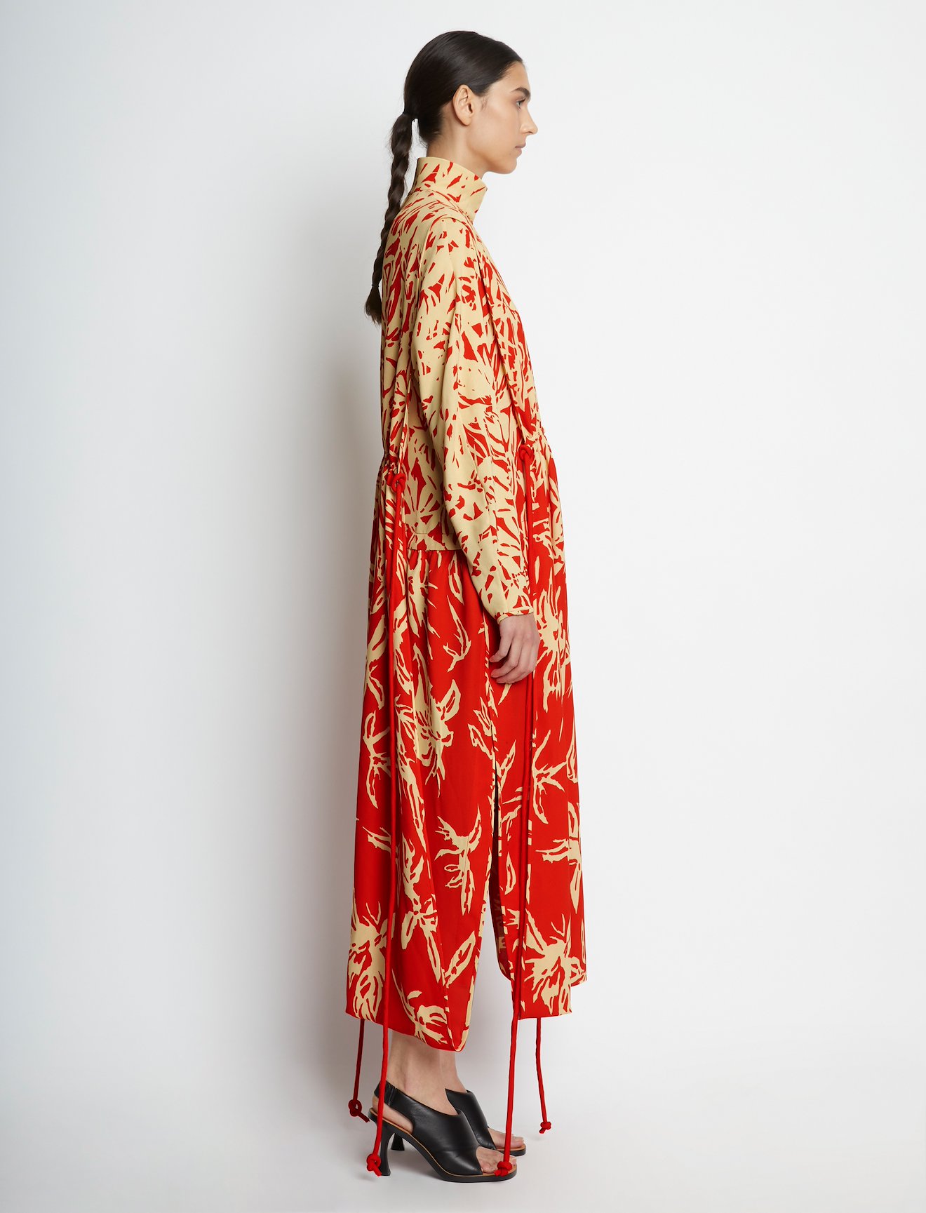 Dégradé Floral Long Sleeve Dress #1