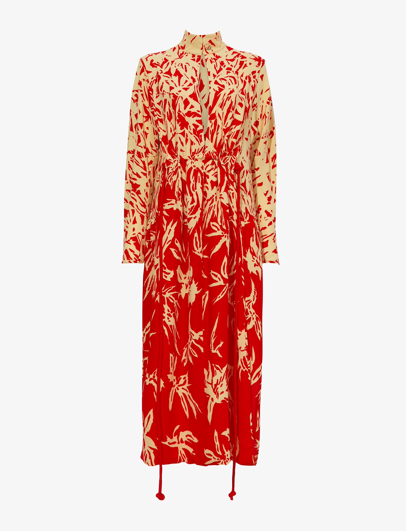 Dégradé Floral Long Sleeve Dress #4