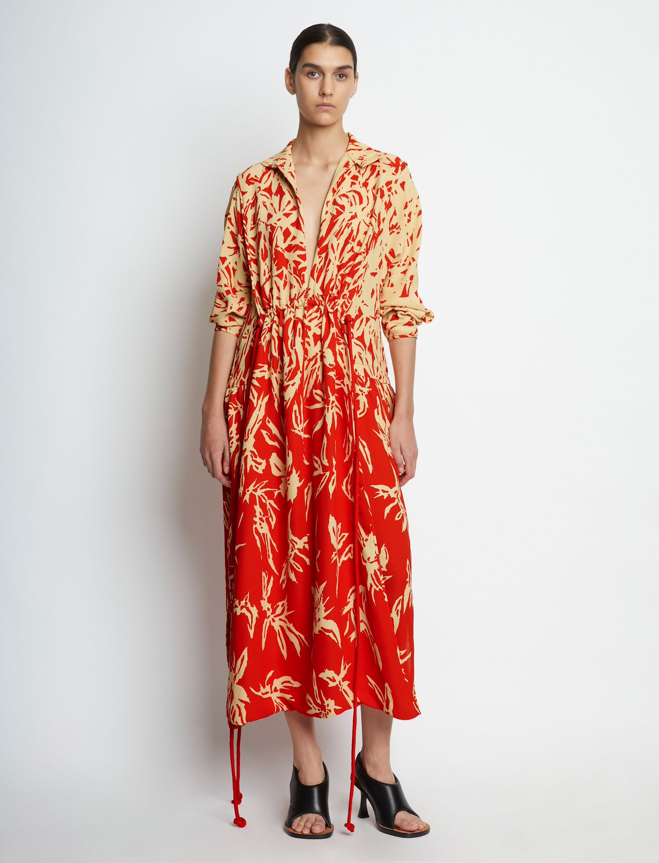Dégradé Floral Long Sleeve Dress #5