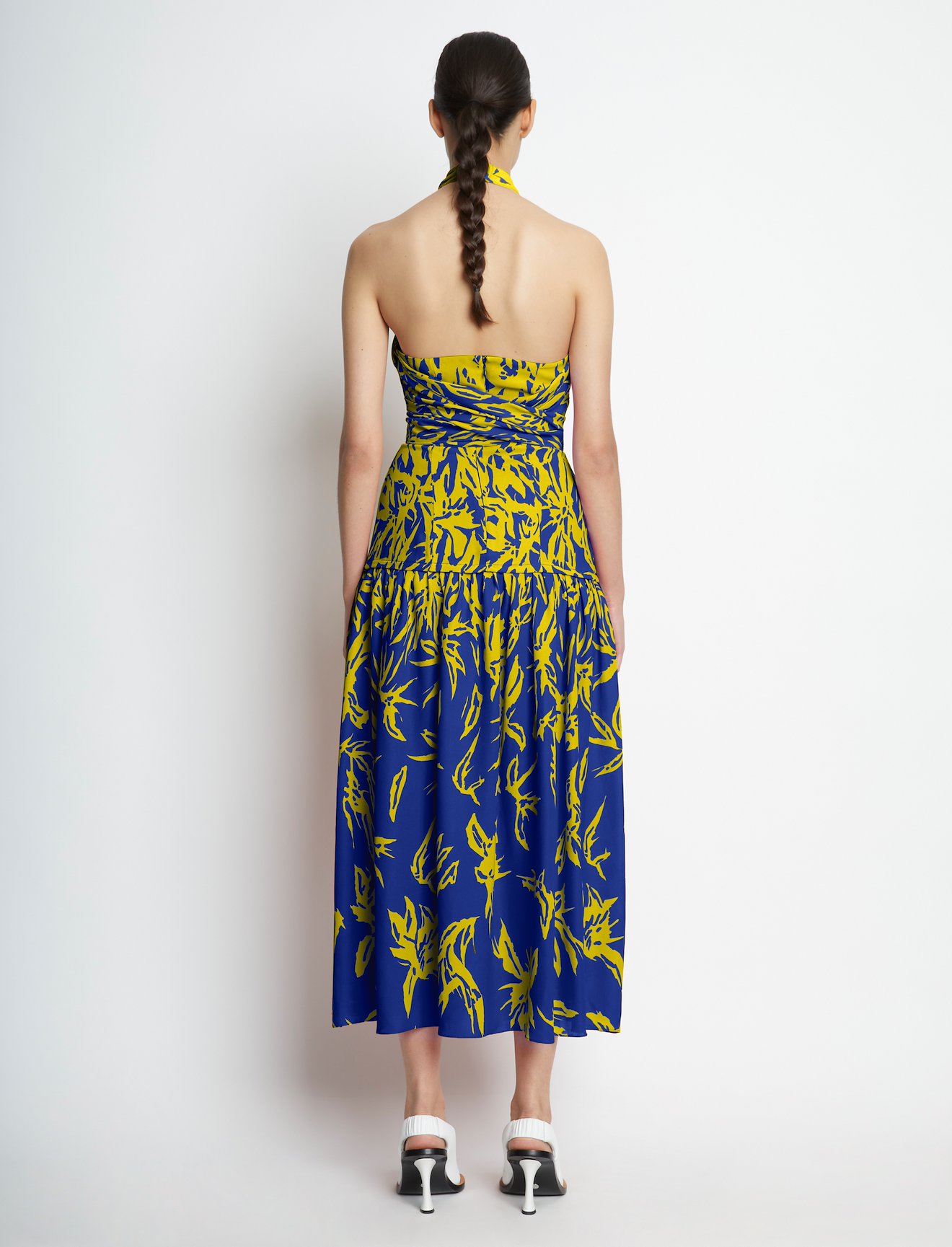 Dégradé Floral Halter Dress #2