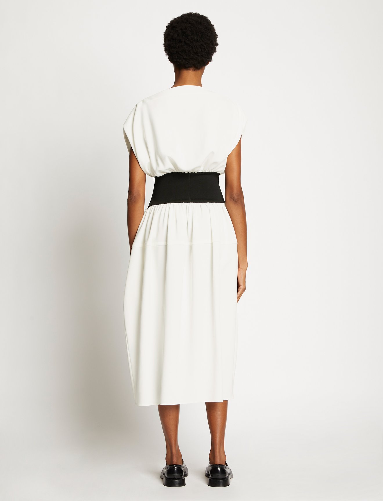 Bi-Stretch Crepe Waisted Dress #3