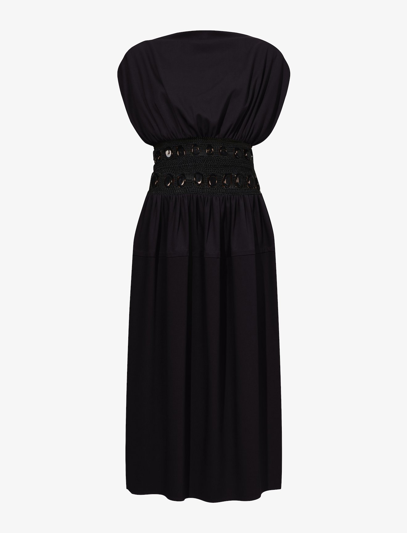 Bi-Stretch Crepe Waisted Dress #3