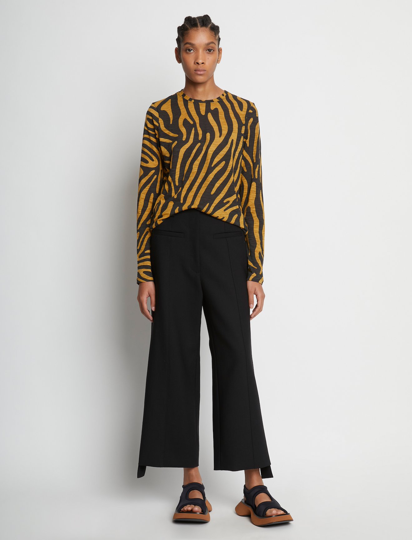 Zebra Print Long Sleeve T-Shirt #1