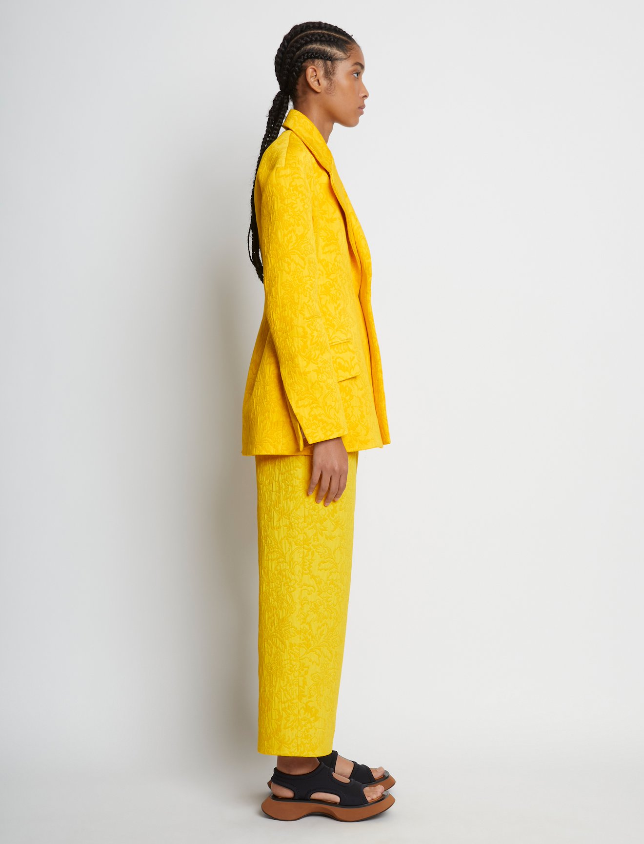 Floral Jacquard Sculpted Blazer #2