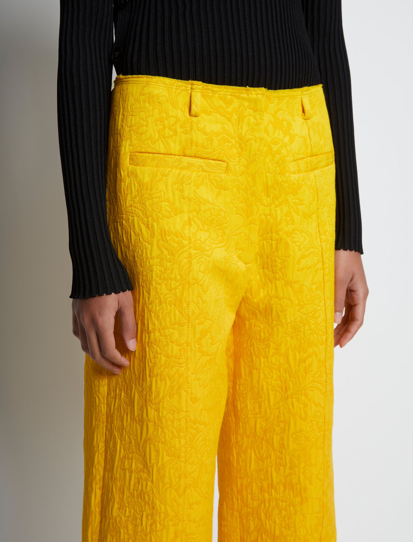 Floral Jacquard Pants #3