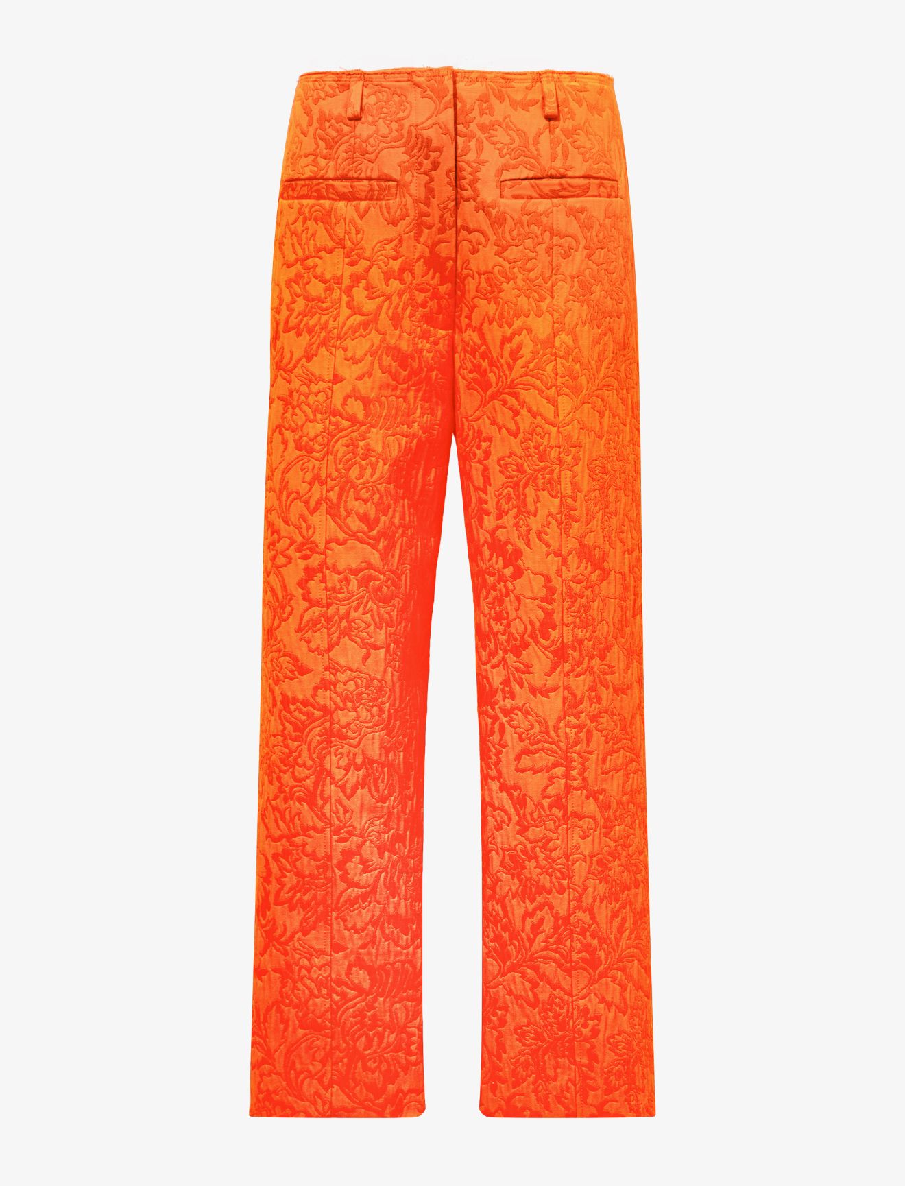 Floral Jacquard Pants in orange | Proenza Schouler