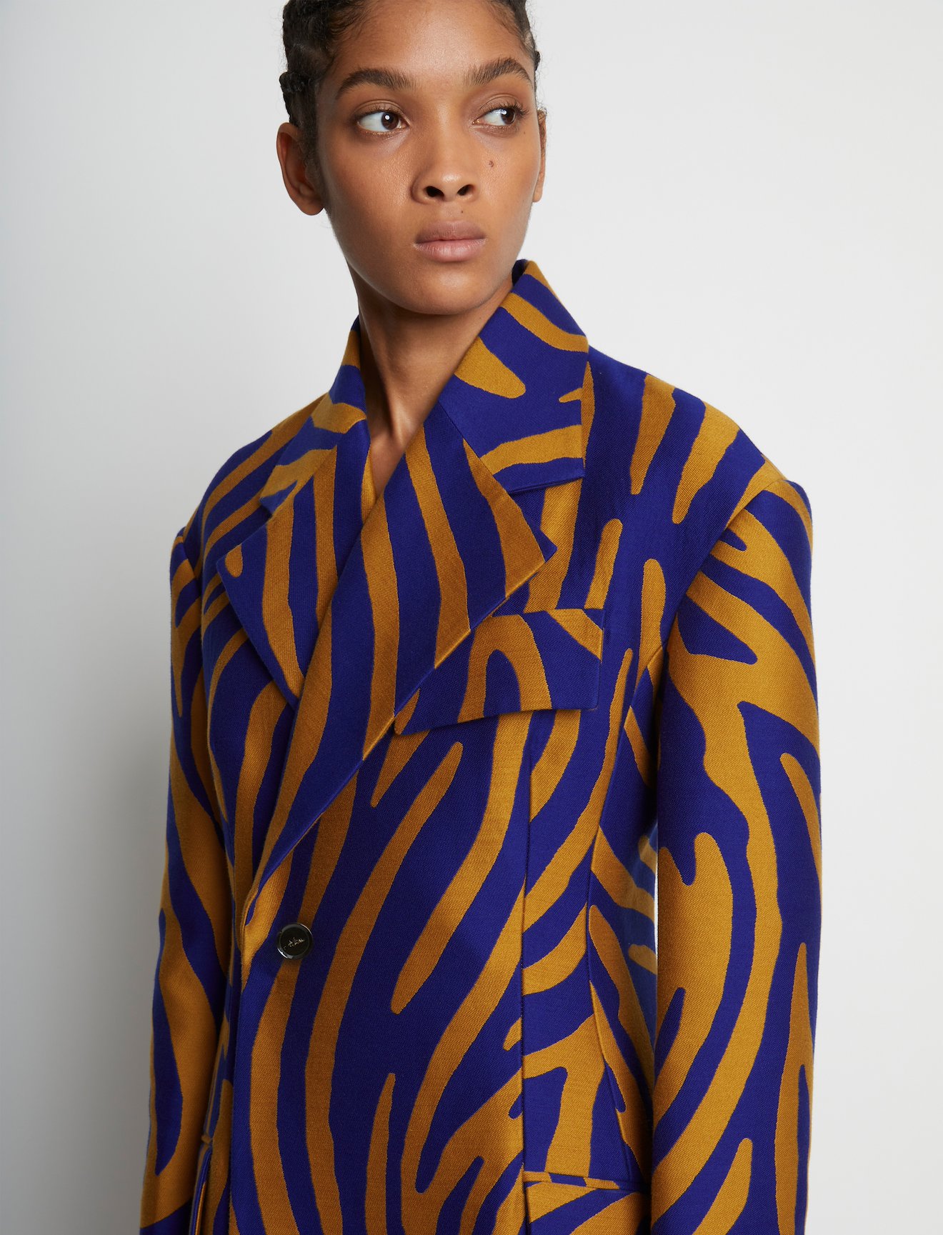 Zebra Cotton Jacquard Coat #3