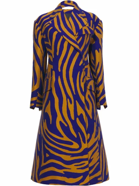 Proenza Schouler abstract-print double-breasted coat