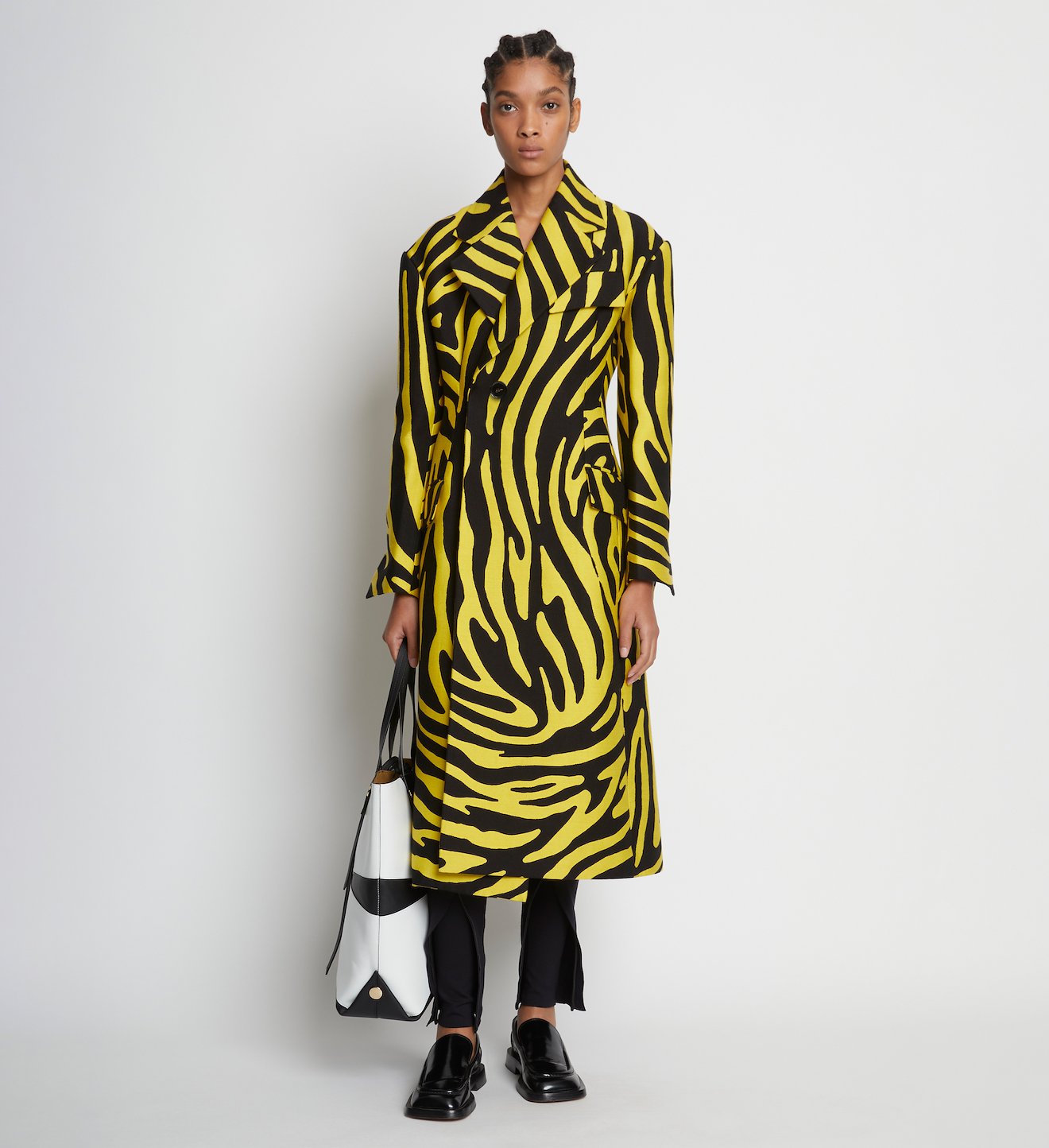 Zebra Cotton Jacquard Coat