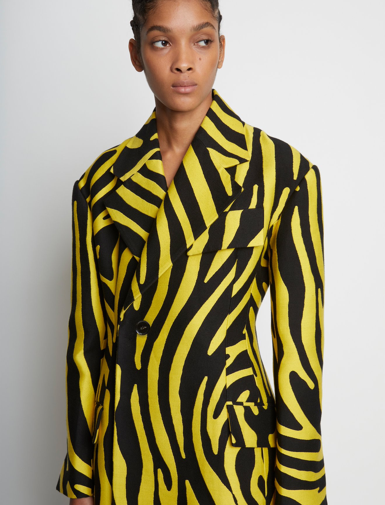 Zebra Cotton Jacquard Coat #3