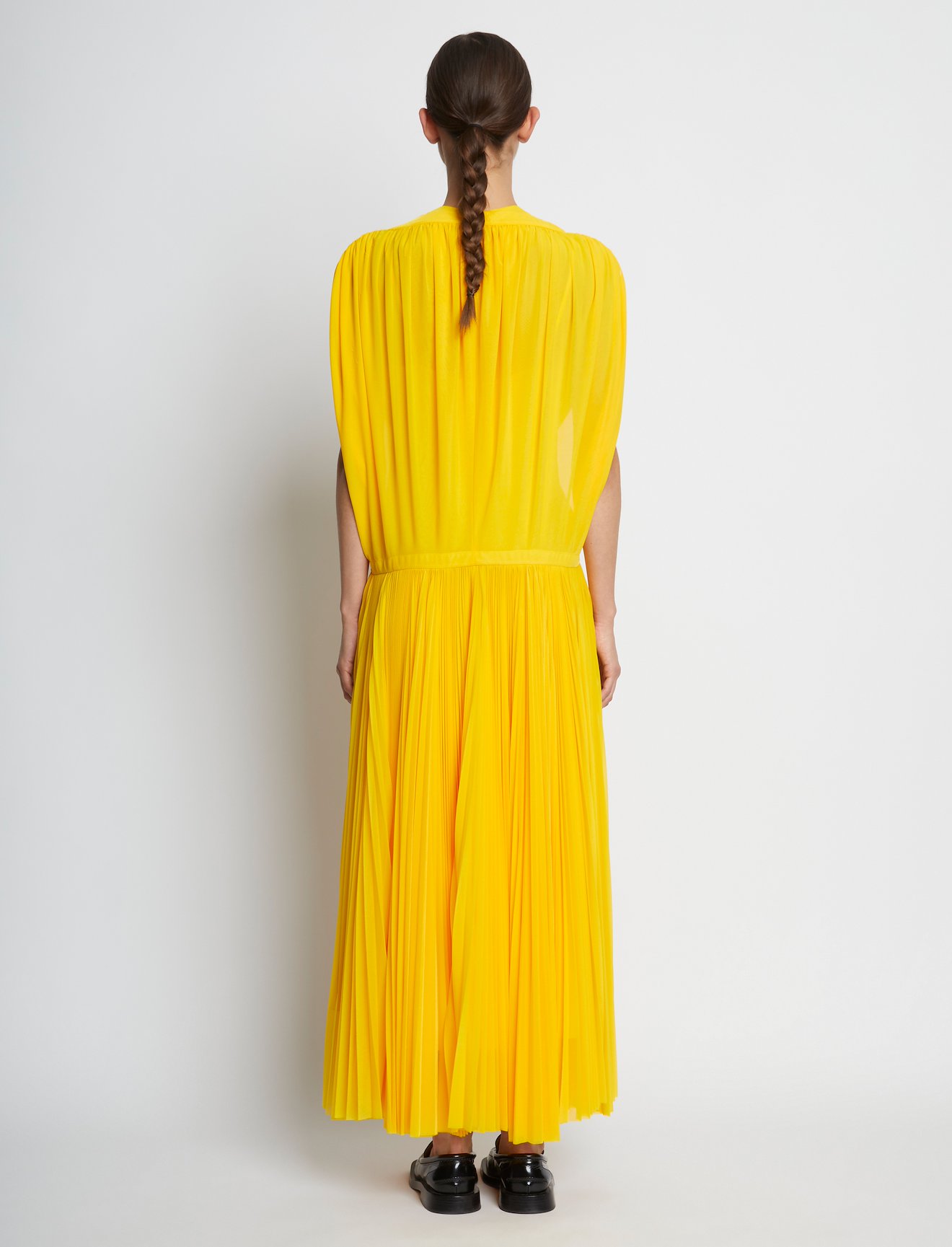 Sheer Jersey Pleated Dress #2