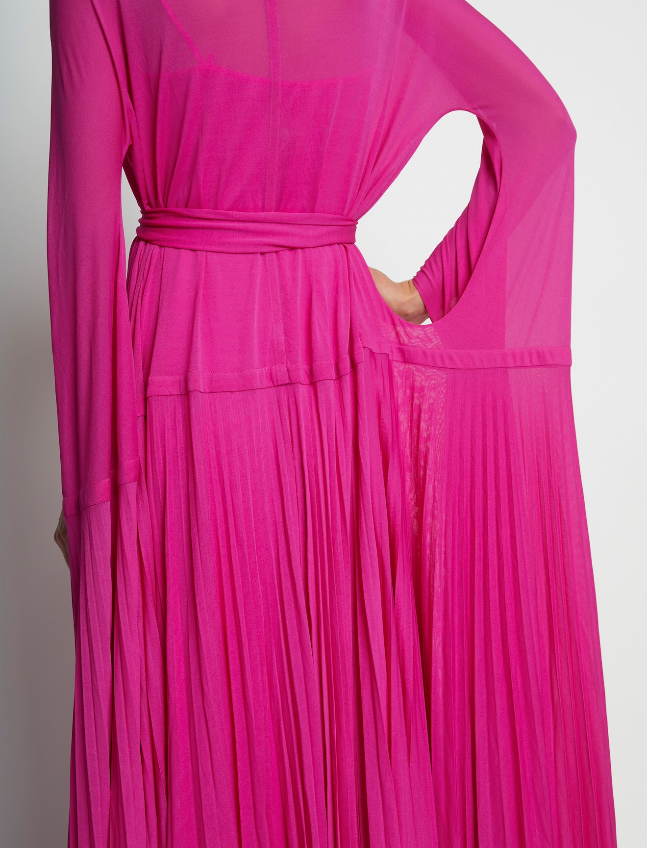 Crepe Jersey Pleated Dress #3
