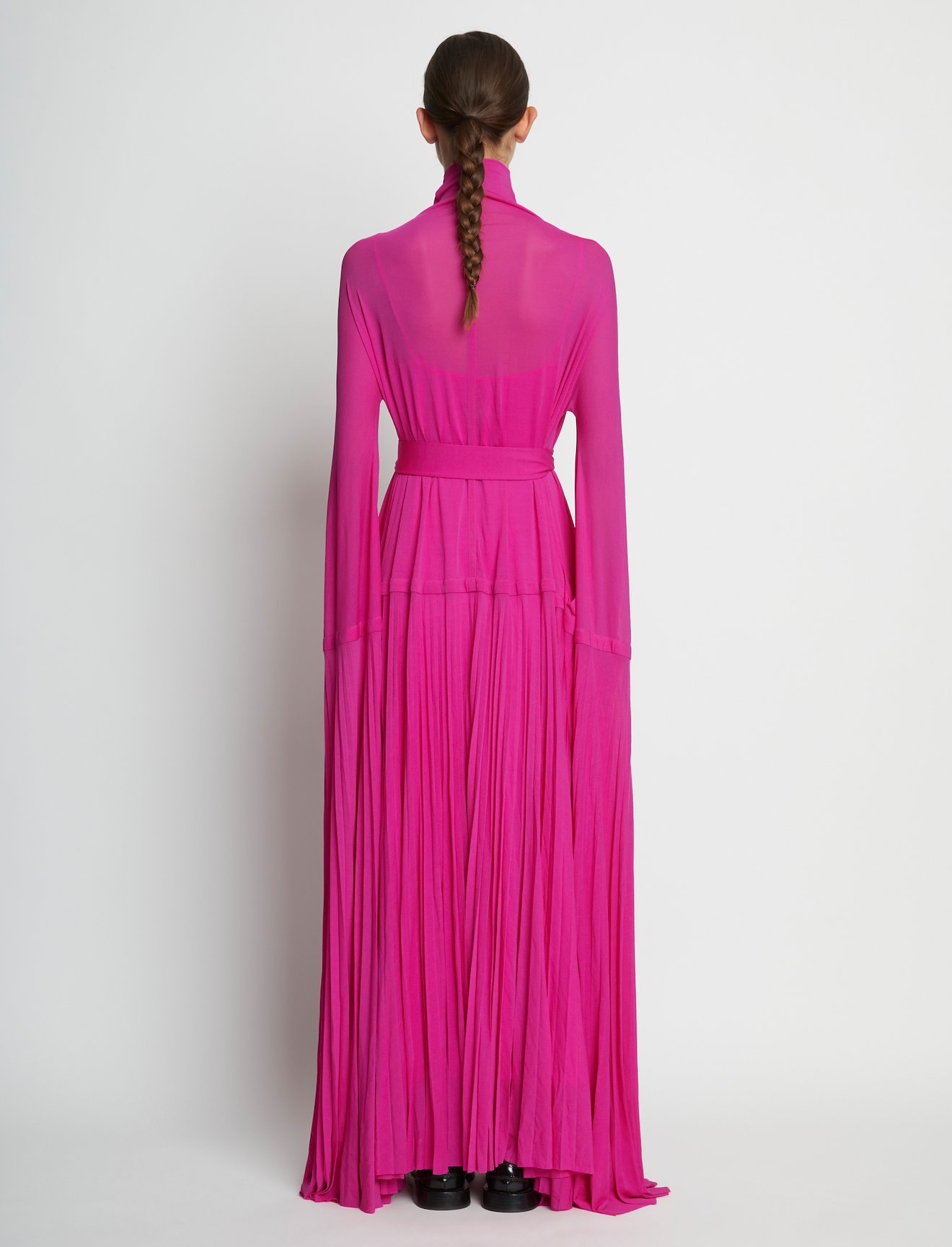 Crepe Jersey Pleated Dress #2