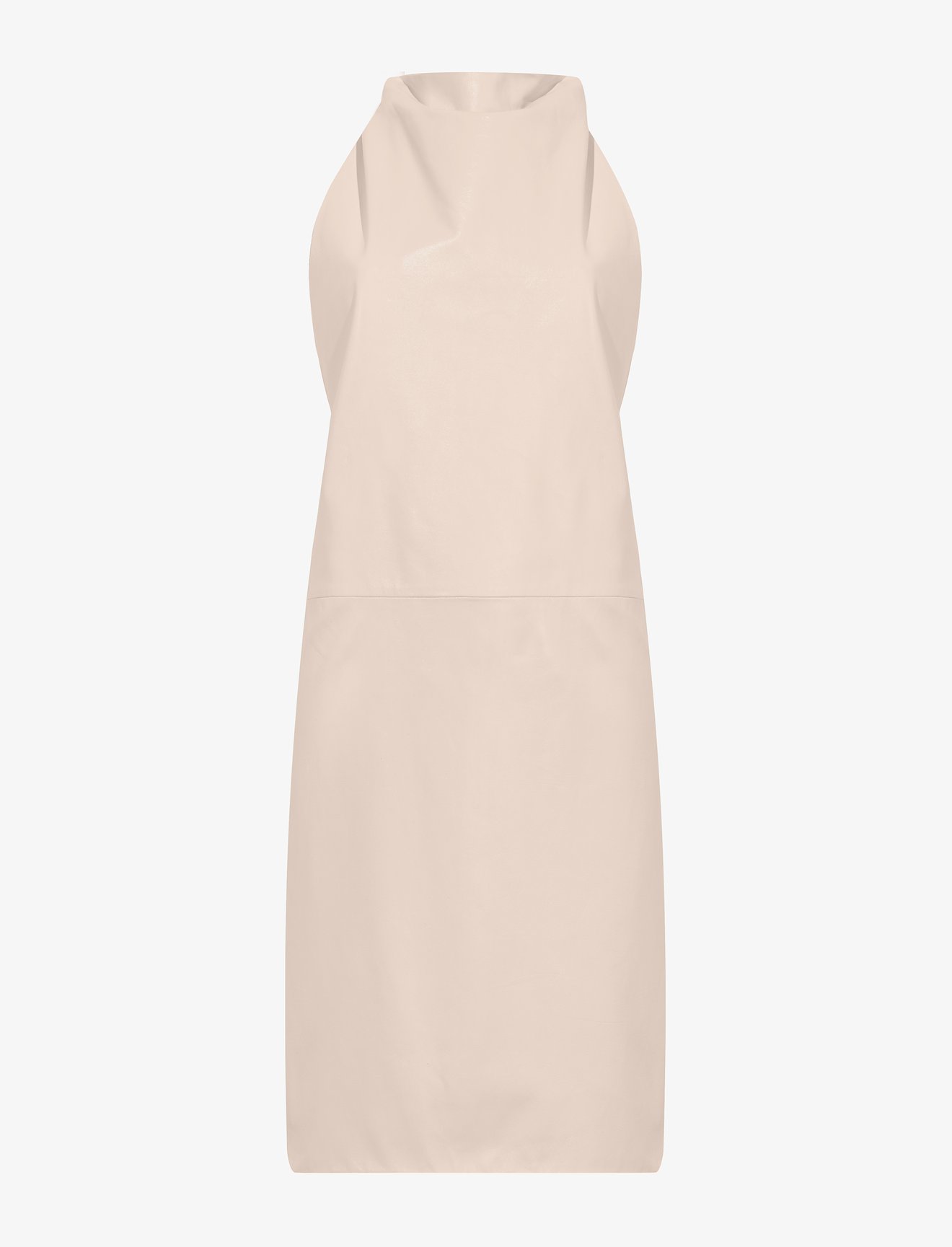 Leather Twist Back Dress #4