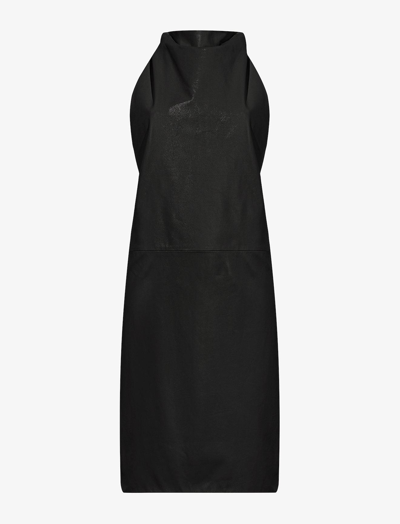 Leather Twist Back Dress #4