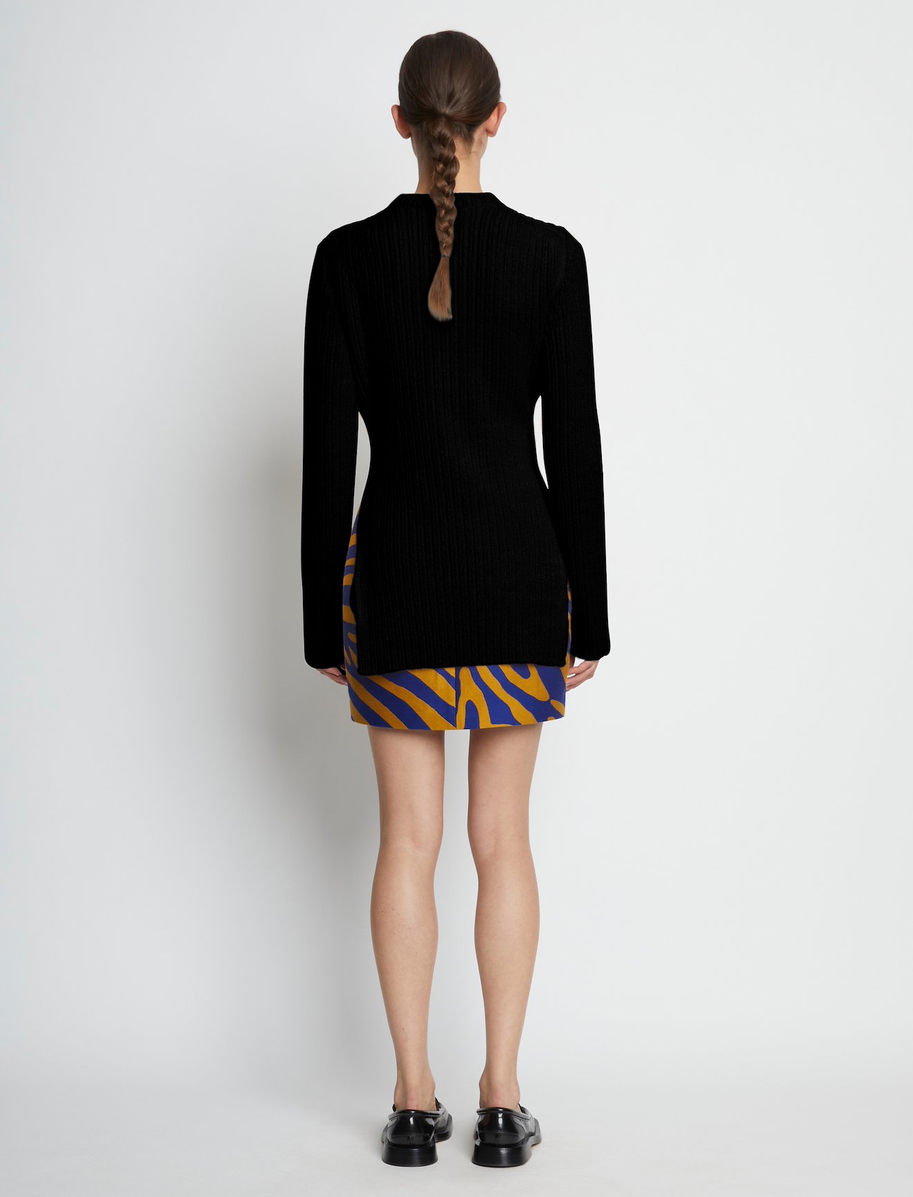 Compact Boucle Tie Sweater #3
