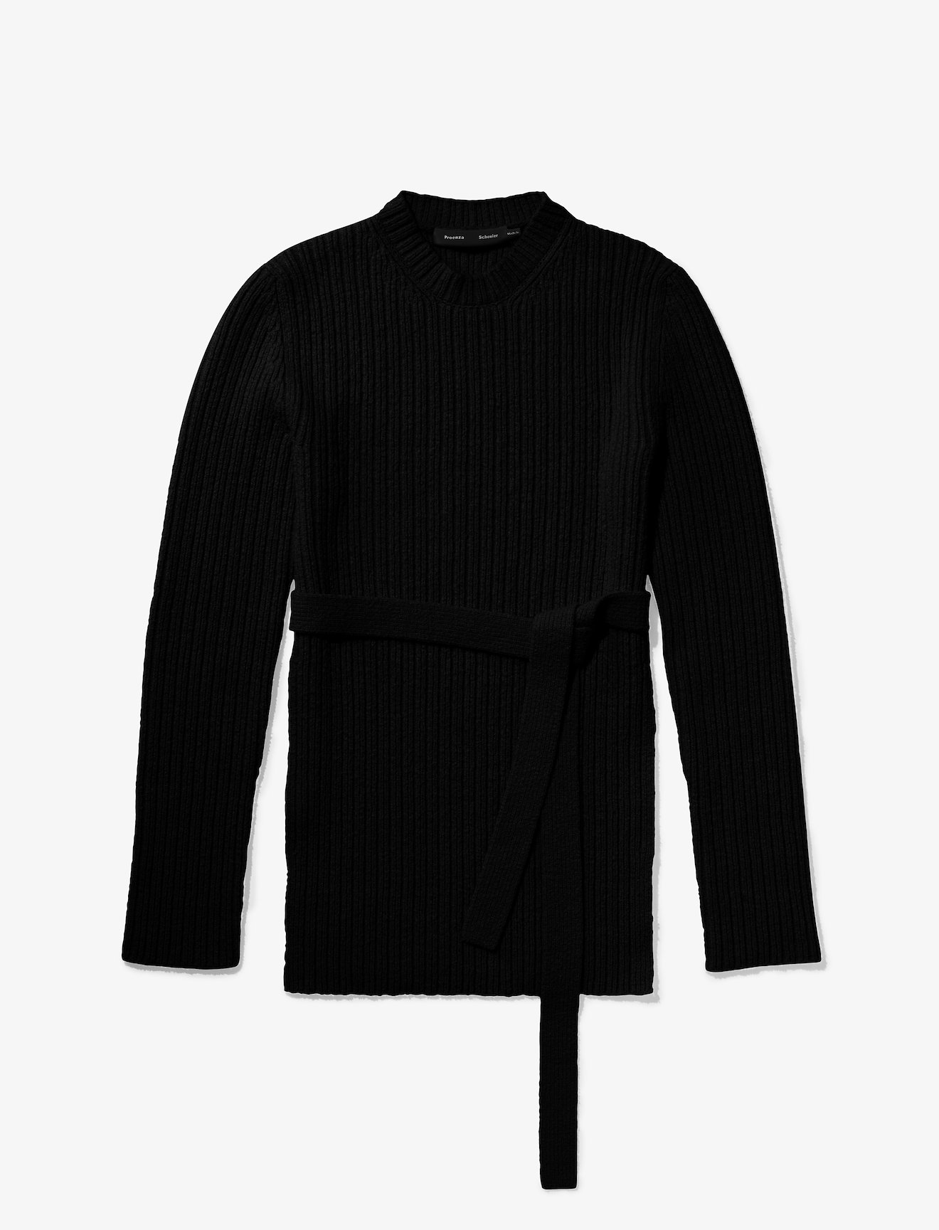 Compact Boucle Tie Sweater #5