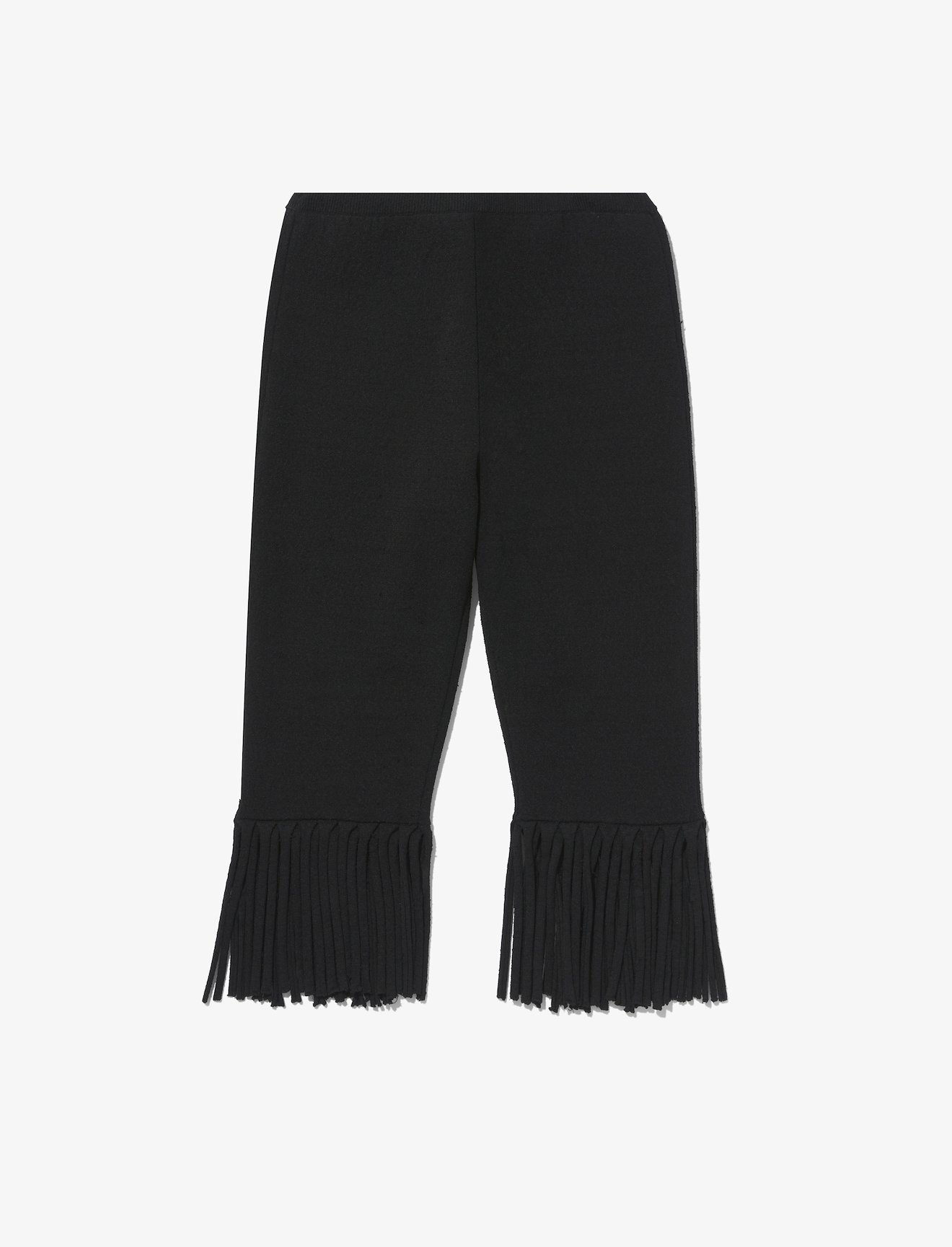 Textured Knit Fringe Bike Shorts #4