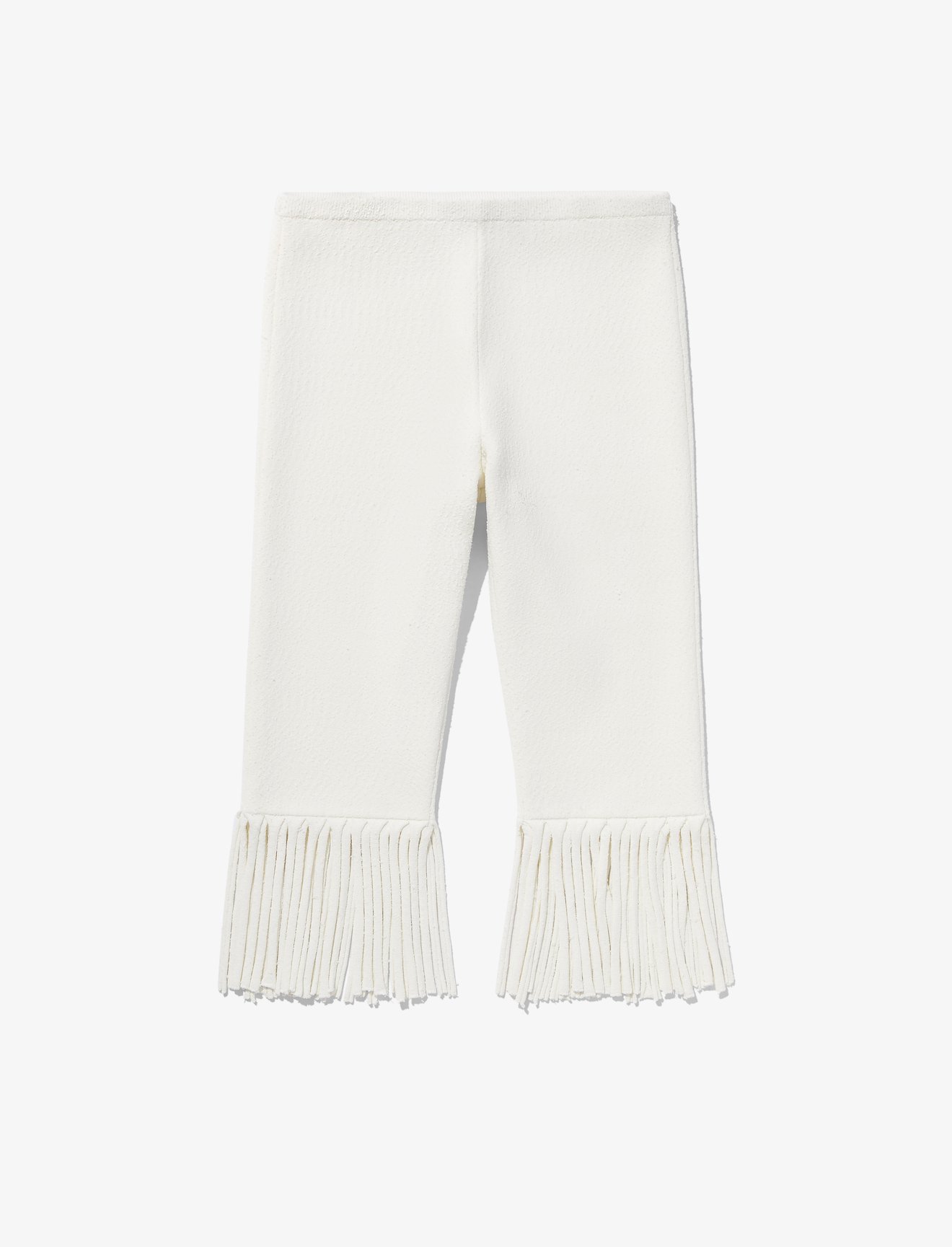 Textured Knit Fringe Bike Shorts #4