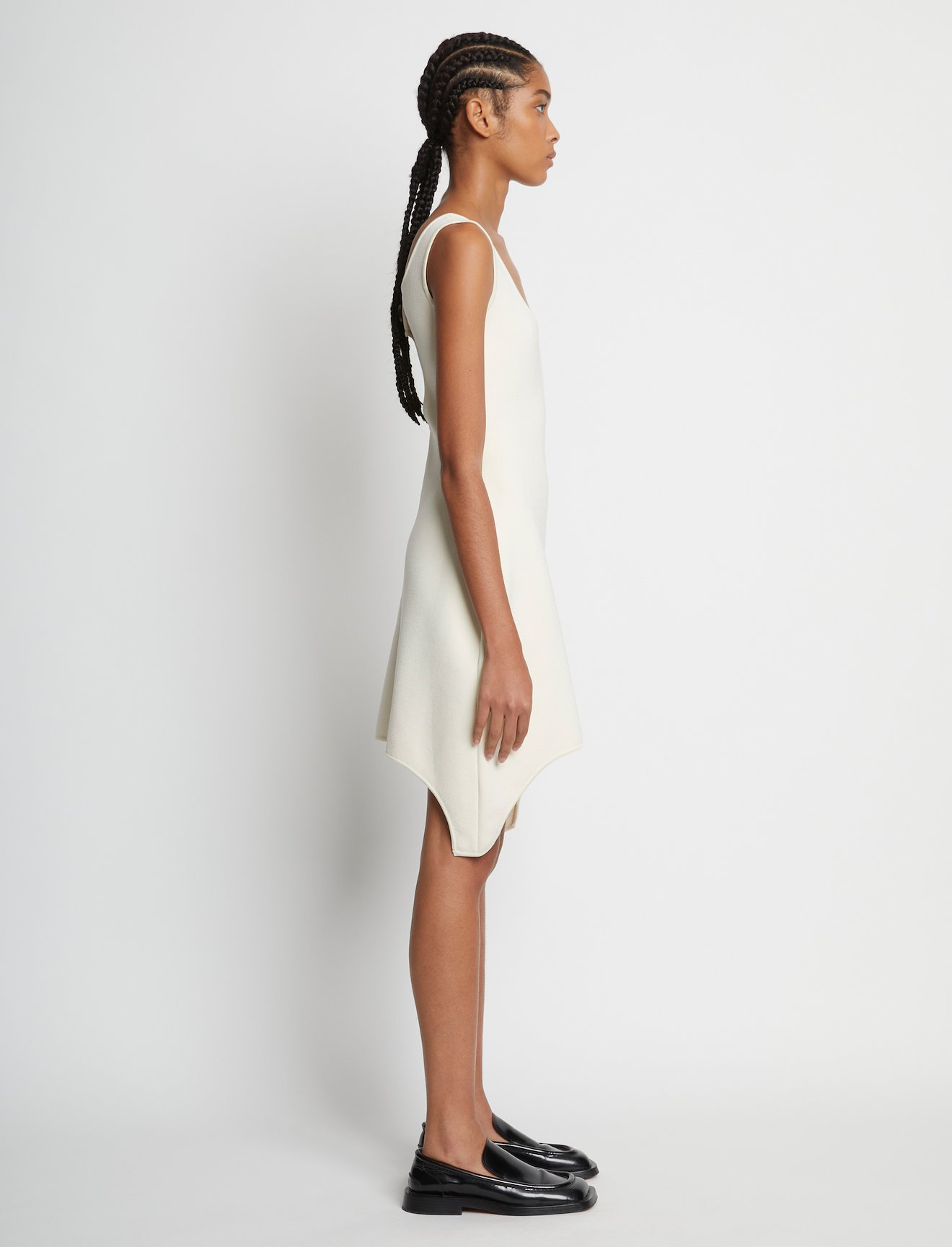 Compact Viscose Knit Sculpted Dress #1