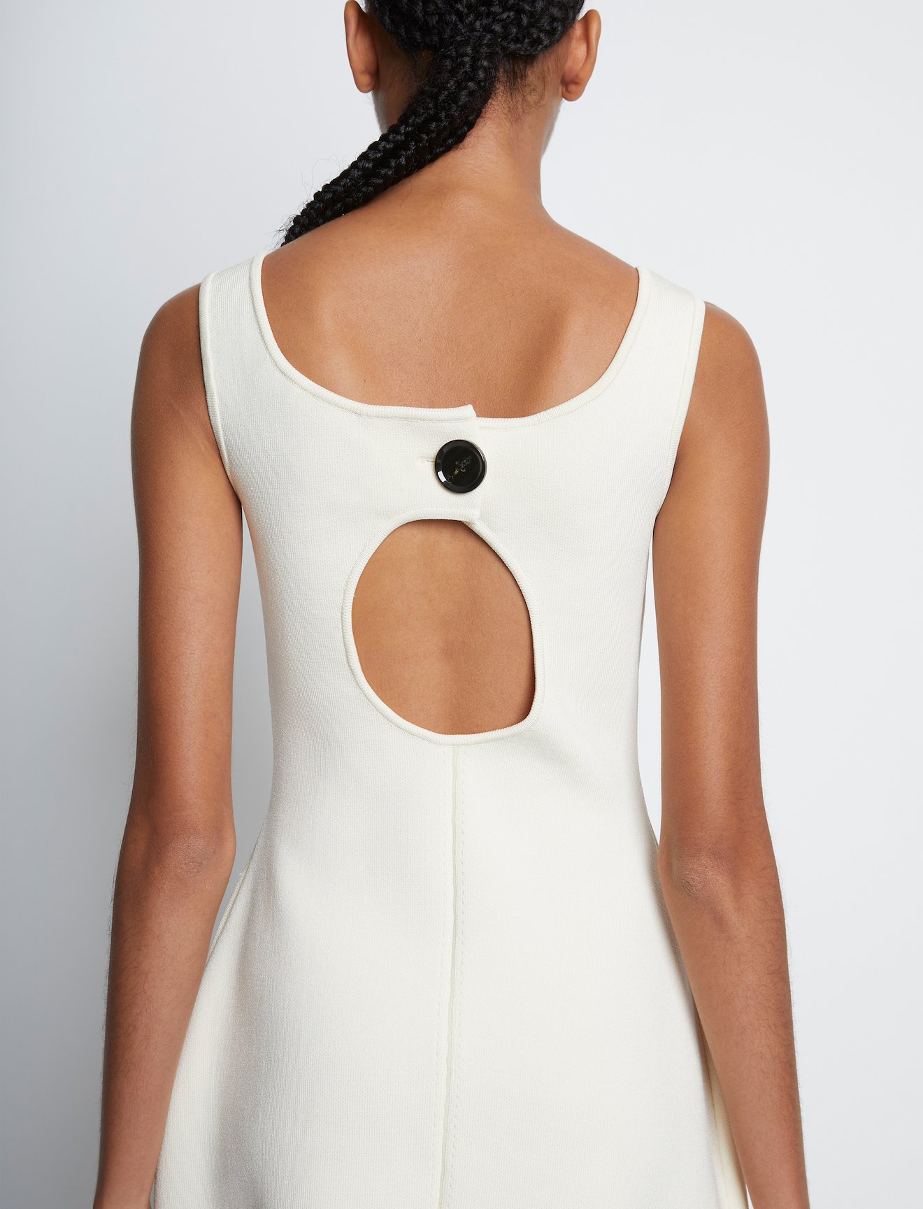 Compact Viscose Knit Sculpted Dress #3