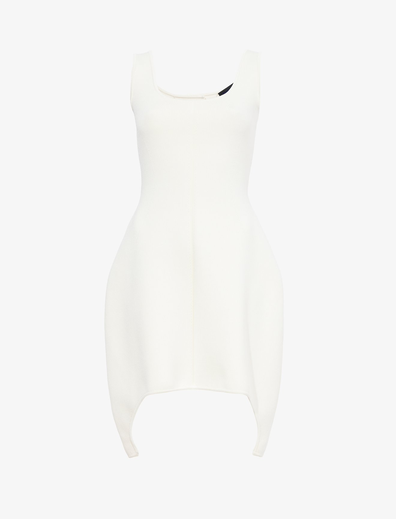 Compact Viscose Knit Sculpted Dress #4