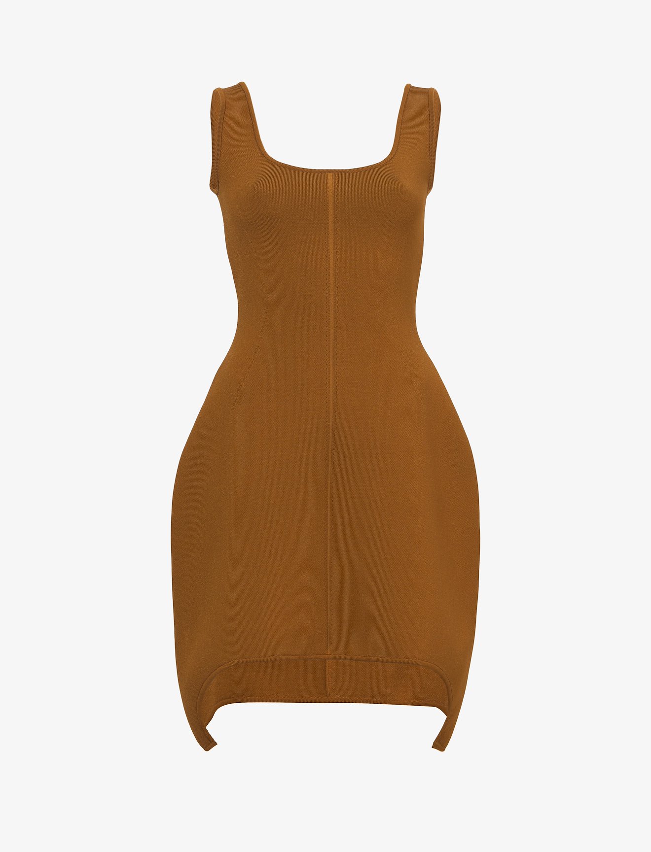 Compact Viscose Knit Sculpted Dress #4