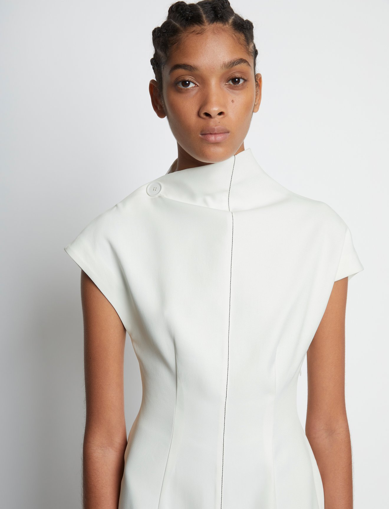 Matte Viscose Crepe Sleeveless Top #4