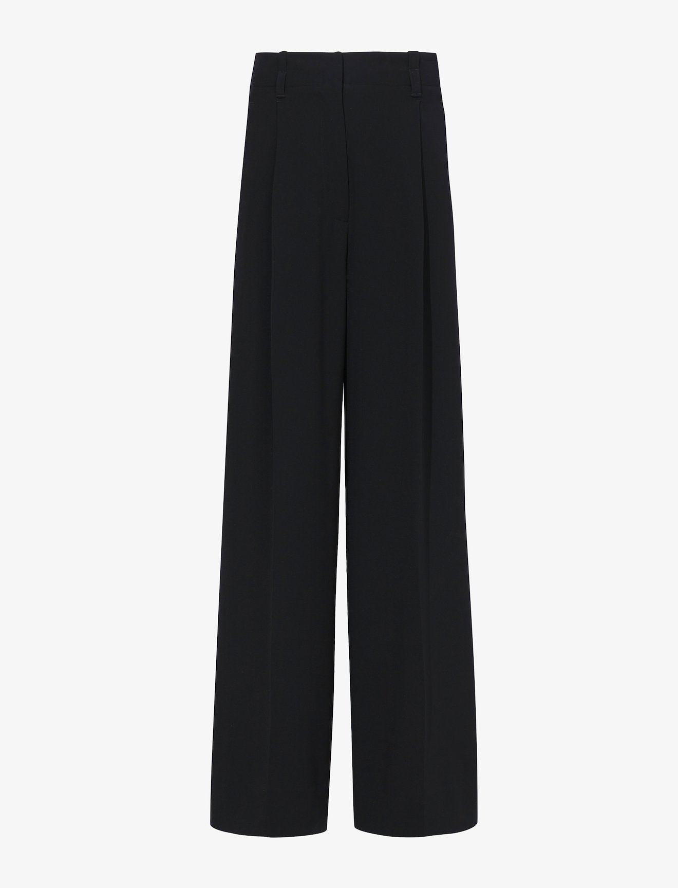 Matte Viscose Crepe Wide Leg Pants #4