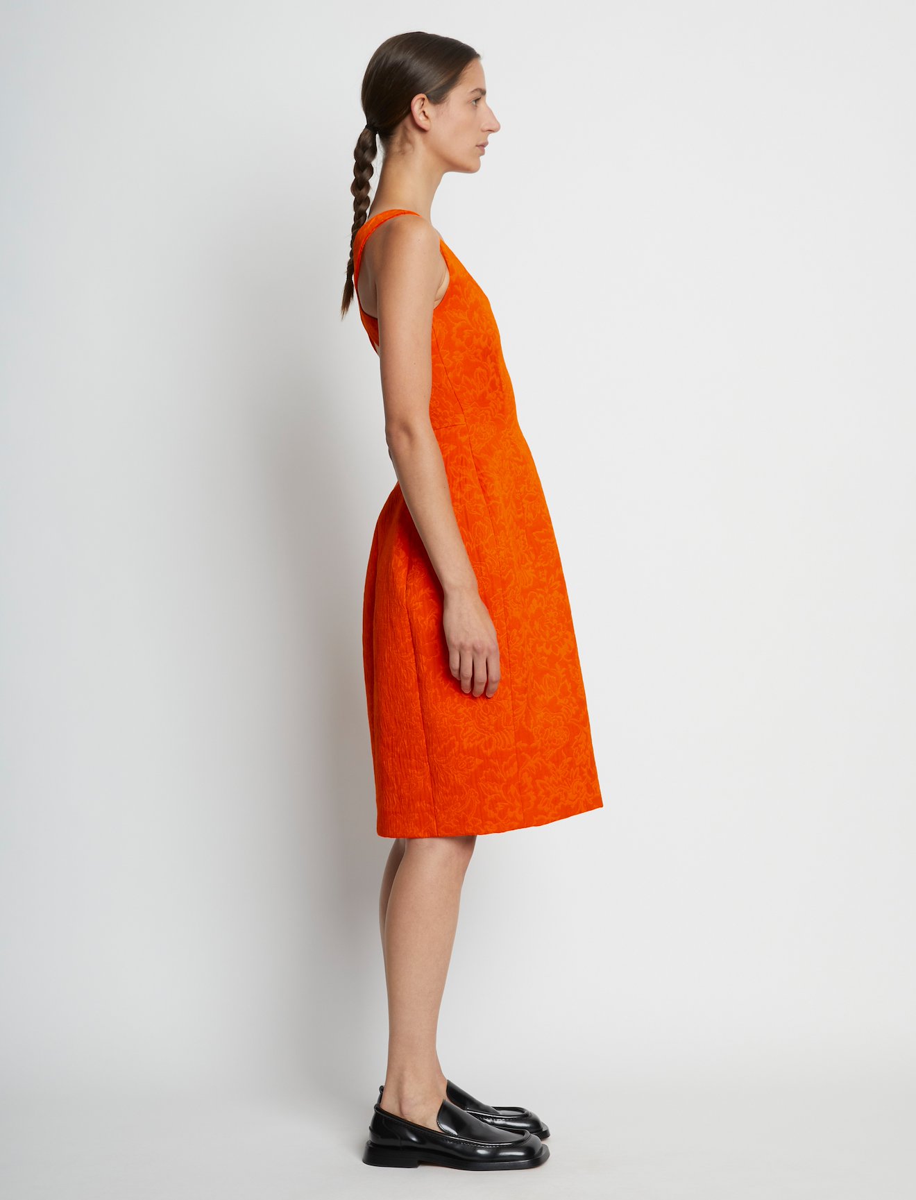 Floral Jacquard Sculpted Dress #1