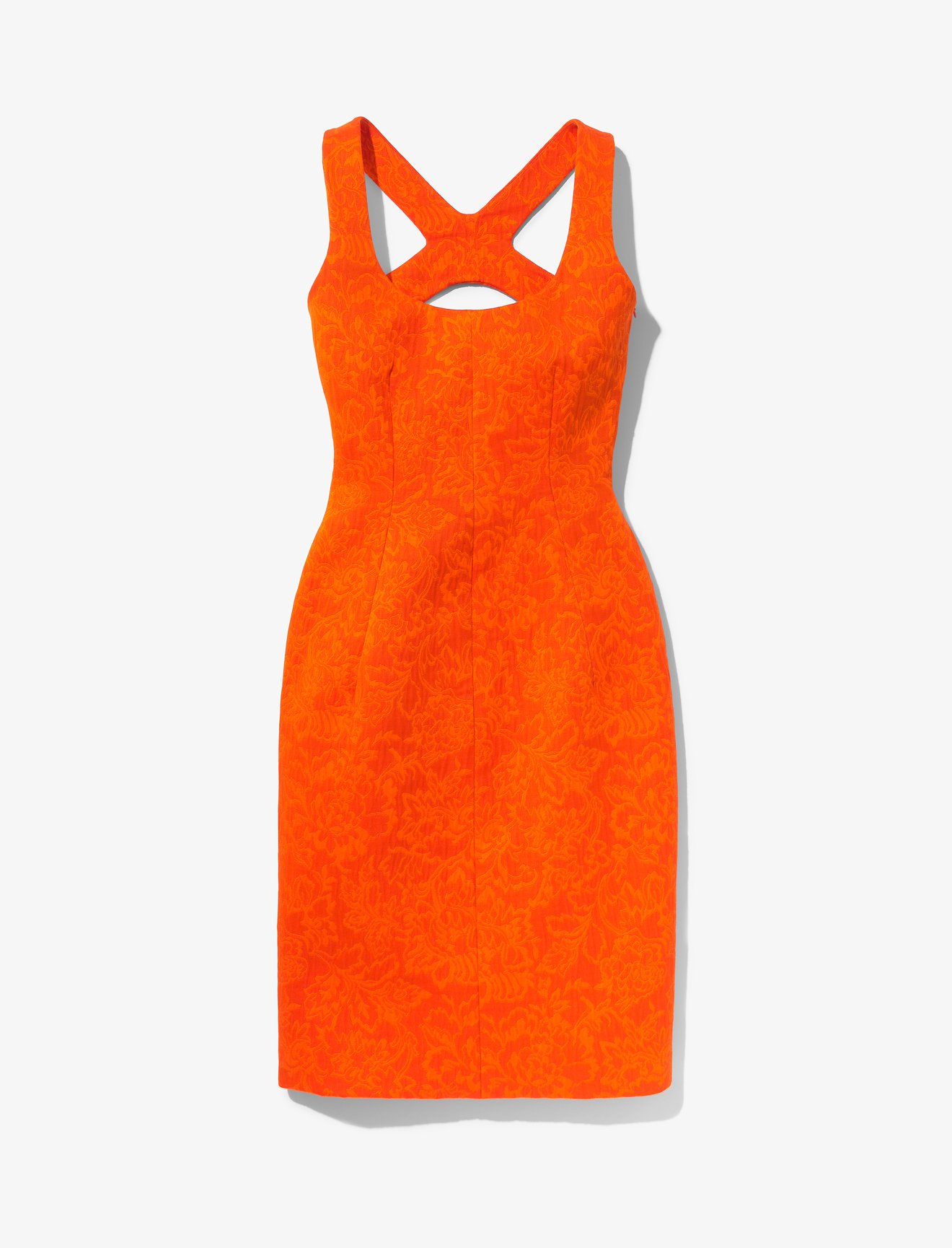 Floral Jacquard Sculpted Dress #4